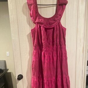 Pink Sleeveless Women's Dress